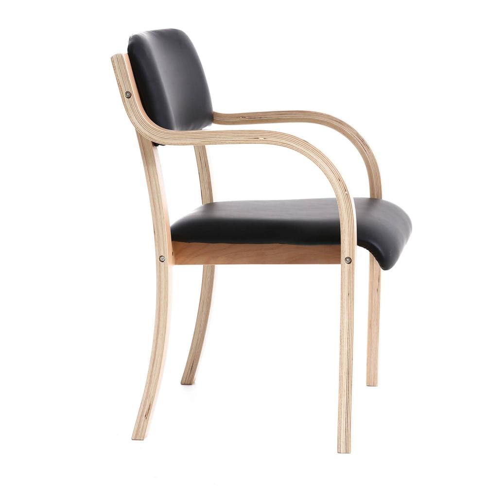 TEQLER Interior Wartezimmerstuhl schwarz