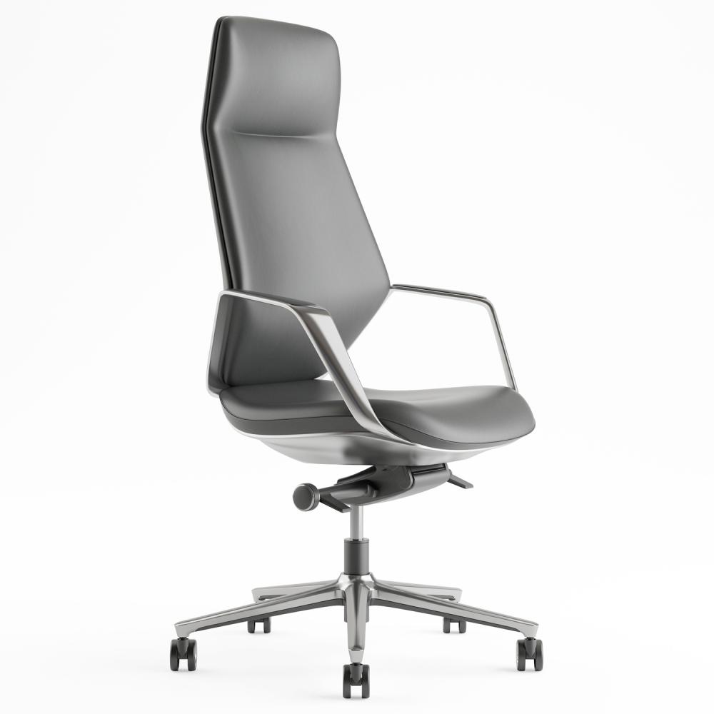 TEQLER | Bürosessel Chefsessel Farsund dunkelgrau (T171153)