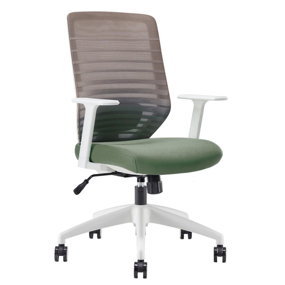 TEQLER | Bürostuhl Oslo weiß beige khaki (T171163)