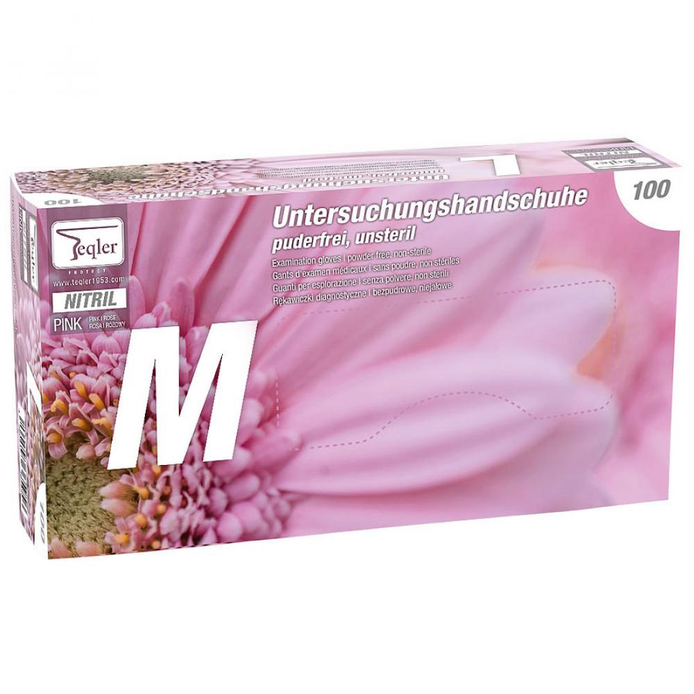 TEQLER | Nitrilhandschuhe pink (M) T324502