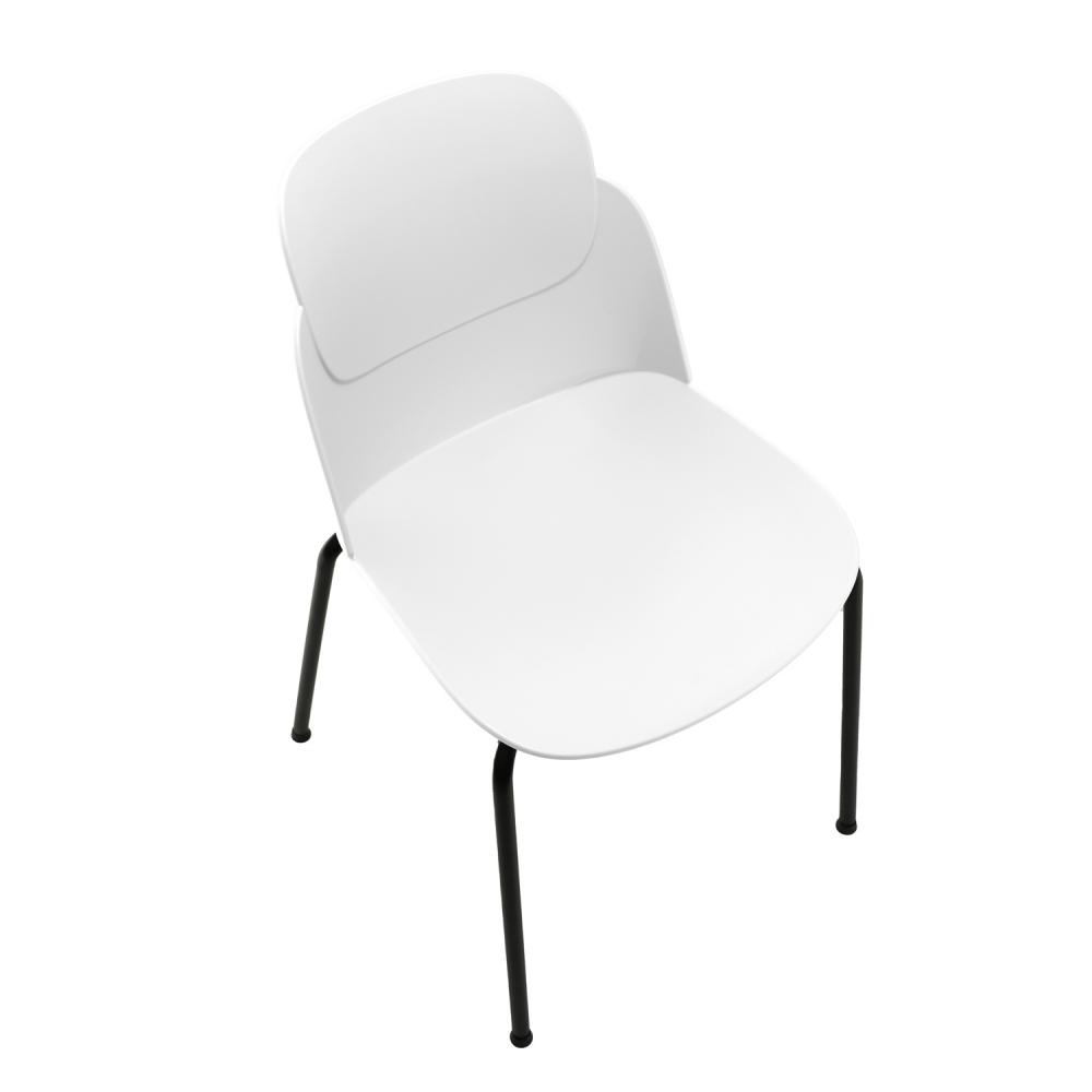 TEQLER | Designer-Wartezimmerstuhl weiß (T145813)