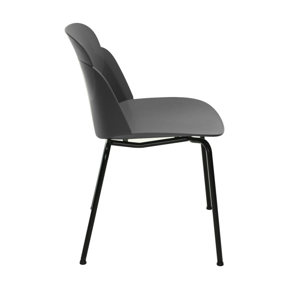 TEQLER | Designer-Wartezimmerstuhl grau (T145814)