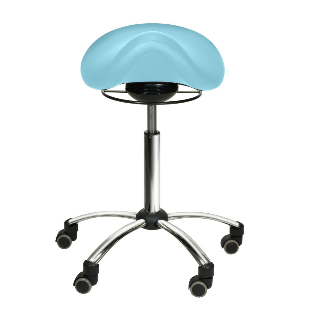 TEQLER | Sattelhocker mit Schwingmechanismus hellblau (T145201)