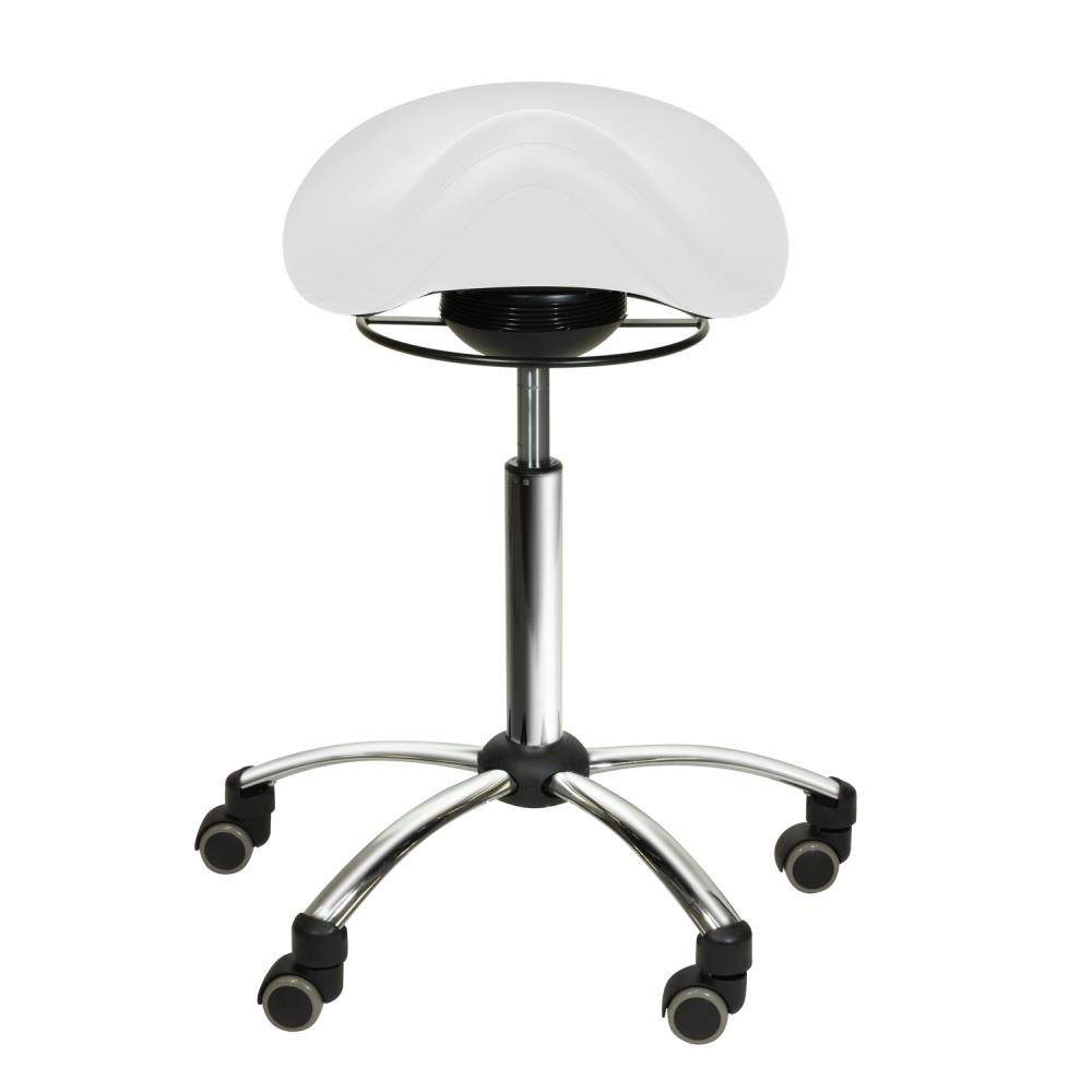 TEQLER | Sattelhocker mit Schwingmechanismus weiss (T145205)