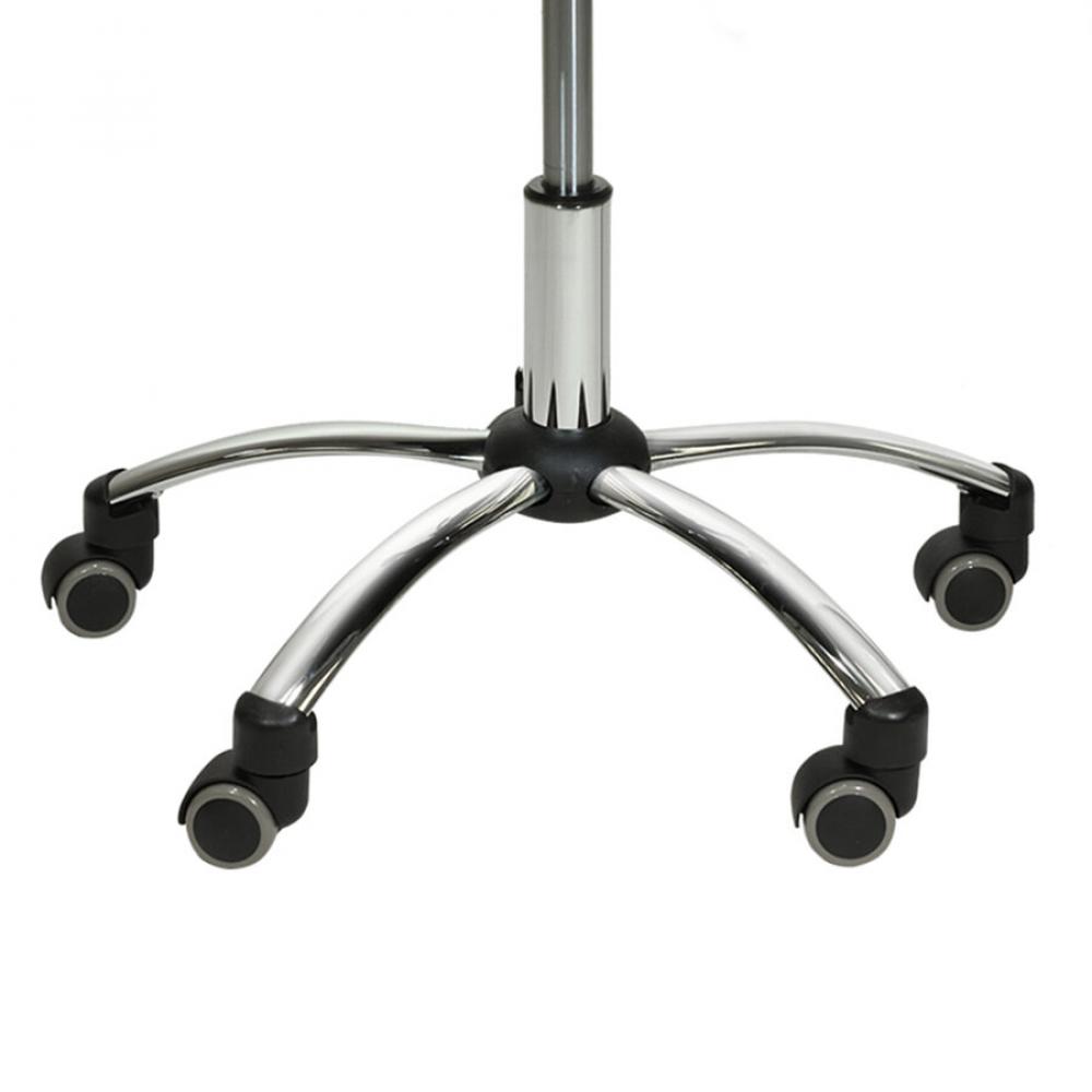 TEQLER | Rollhocker mit Rückenlehne grau (T145218)