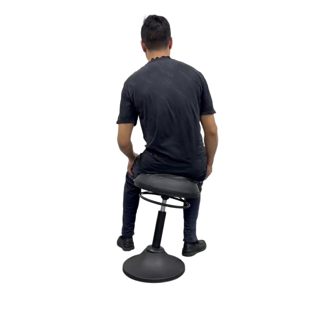 TEQLER | Schwinghocker Pendelhocker schwarz-schwarz (T170385)