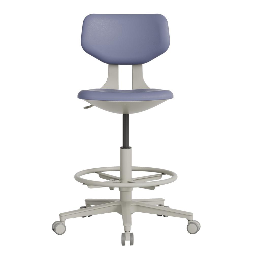 TEQLER | Laborrollhocker FLORENCE grau (T170713)