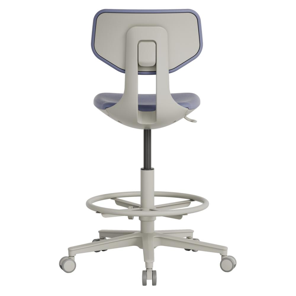 TEQLER | Laborrollhocker FLORENCE grau (T170713)