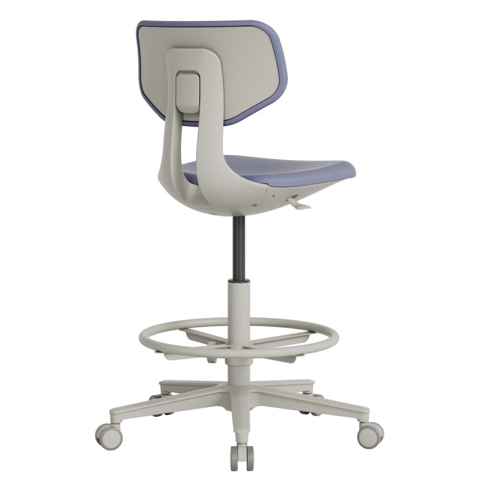 TEQLER | Laborrollhocker FLORENCE grau (T170713)