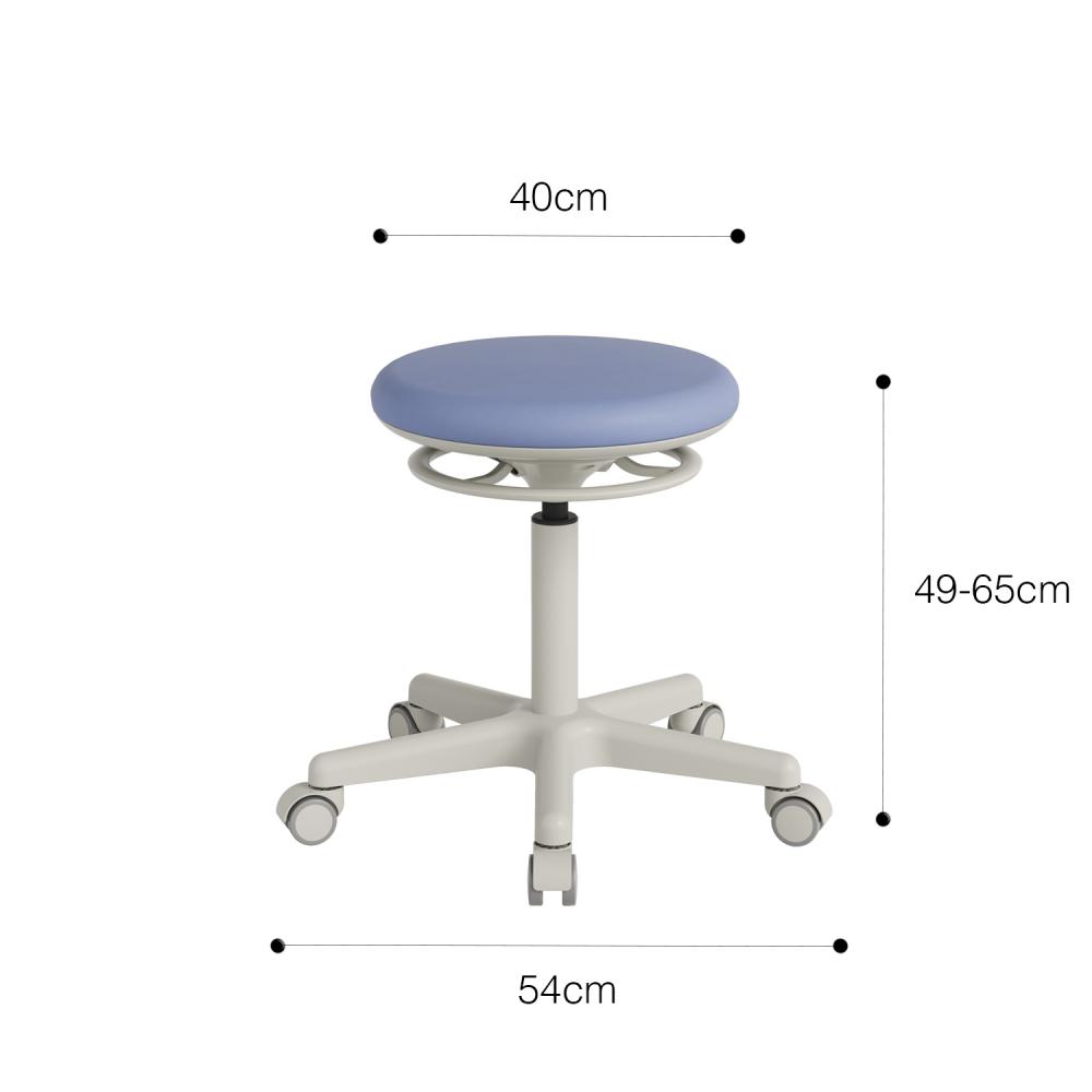 TEQLER | Praxisrollhocker LECCE dunkelblau (T170737)