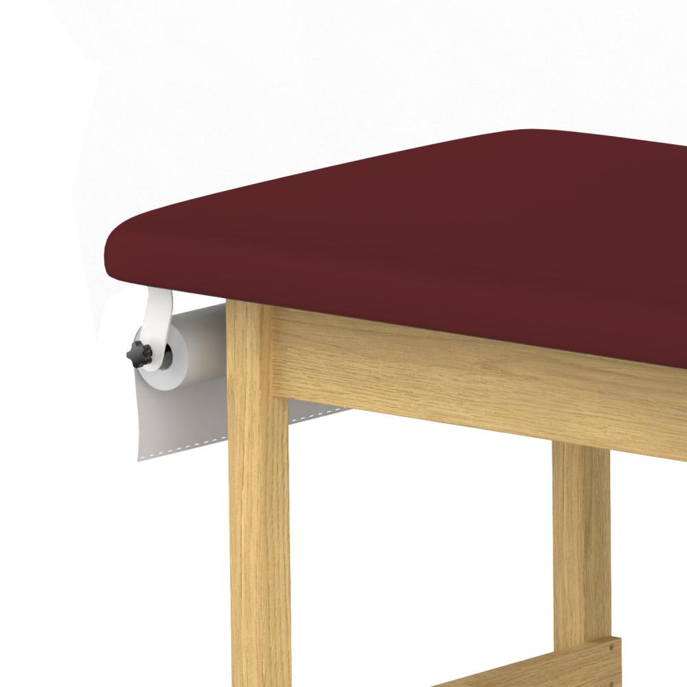 TEQLER | flache Holz-Behandlungsliege burgund (T146709)