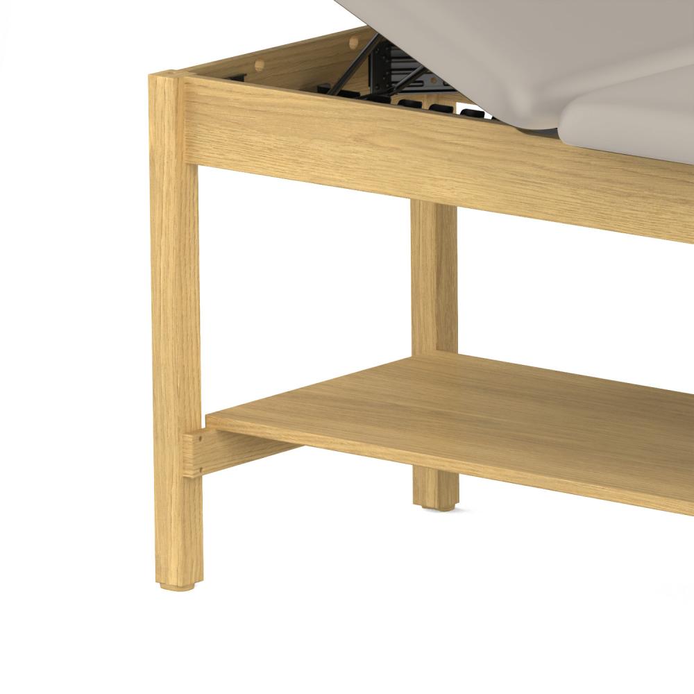 TEQLER | Holz-Untersuchungsliege creme-weiß (T146712)