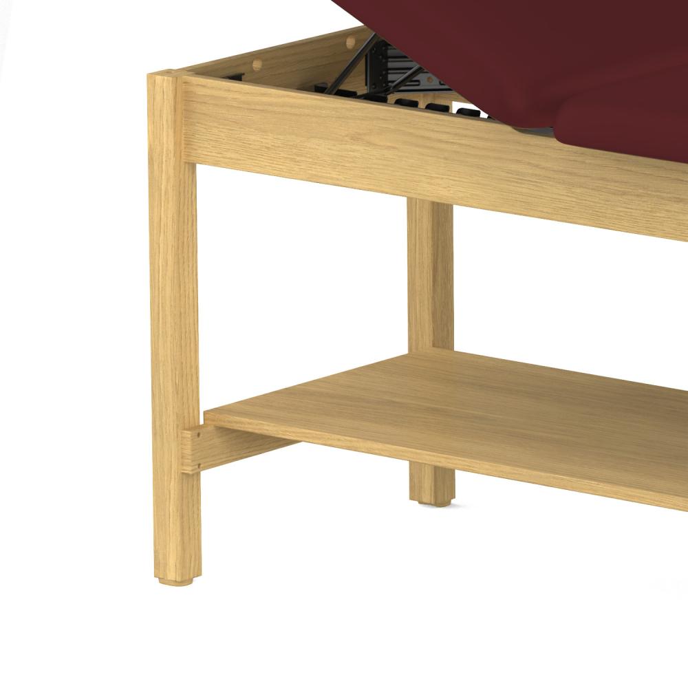 TEQLER | Holz-Untersuchungsliege burgund (T146713)
