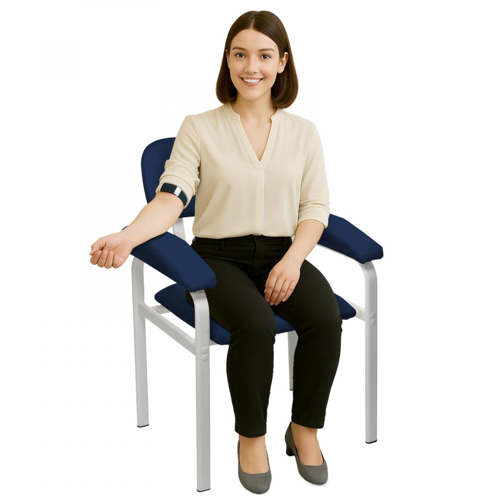 TEQLER | Phlebotomiestuhl Blutentnahmestuhl blau (T170701)