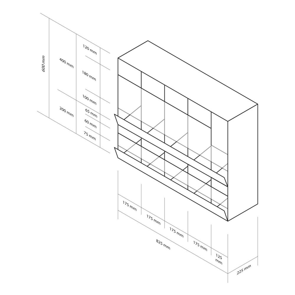 TEQLER | Materialspender XXL 10 Fächer (T170709)