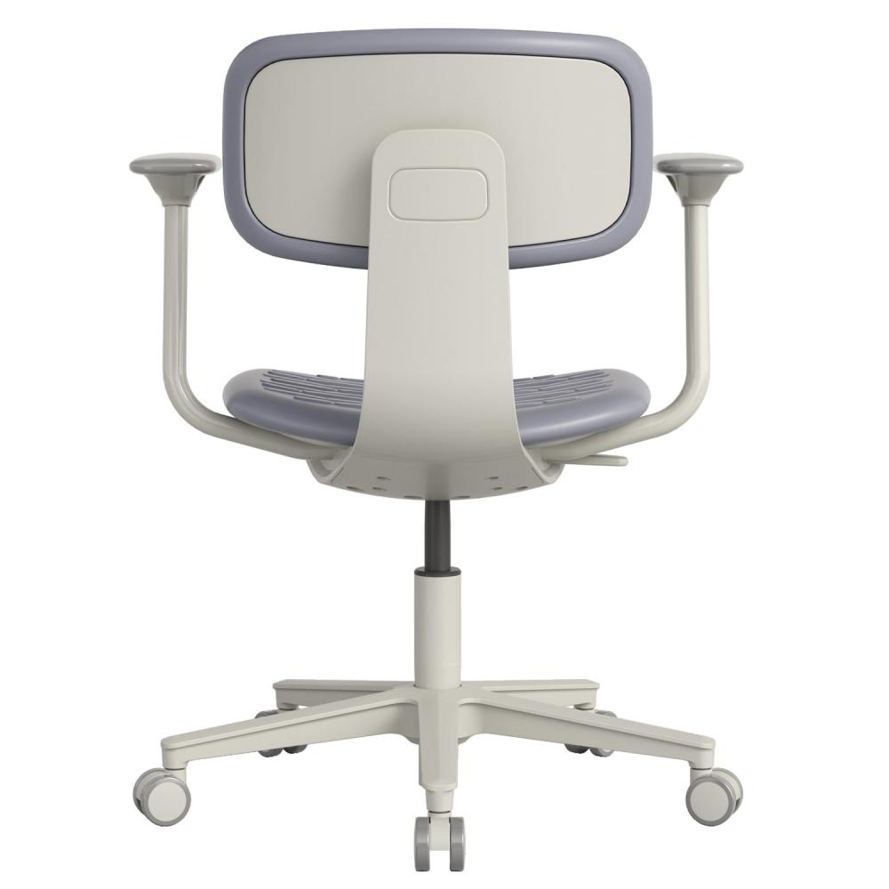 TEQLER | Laborstuhl NAPLES mit Armlehne grau (T170721)