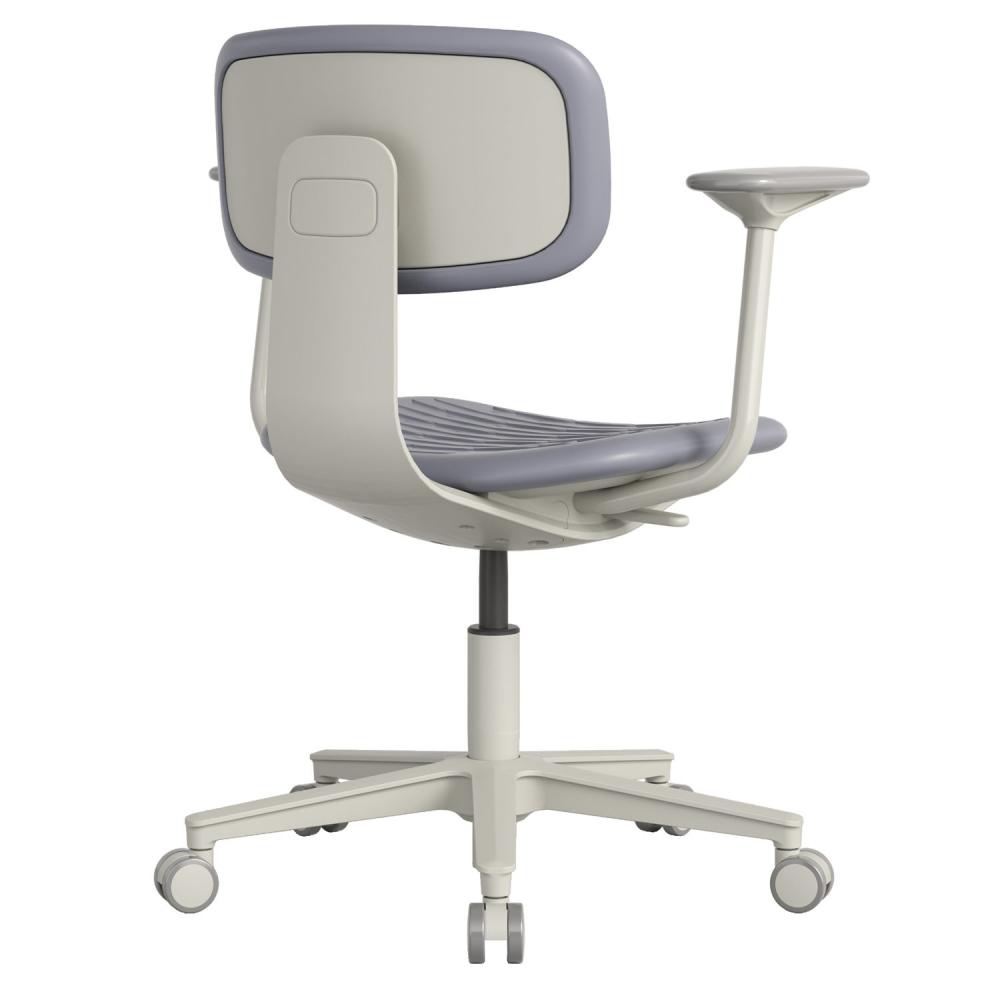 TEQLER | Laborstuhl NAPLES mit Armlehne grau (T170721)