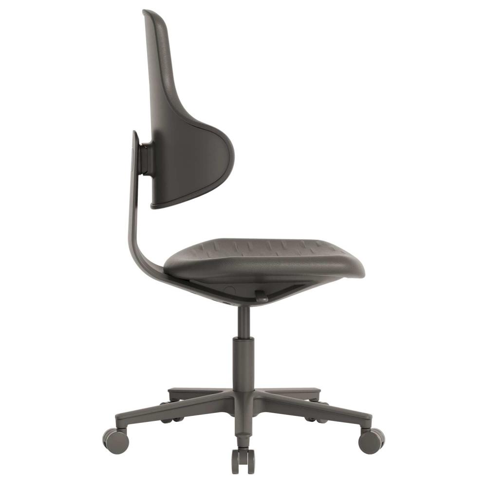 TEQLER | Laborrollhocker PALERMO schwarz (T170730)