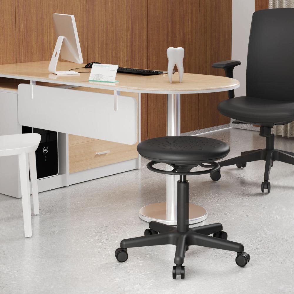 TEQLER | Laborrollhocker CATANIA schwarz (T170735)