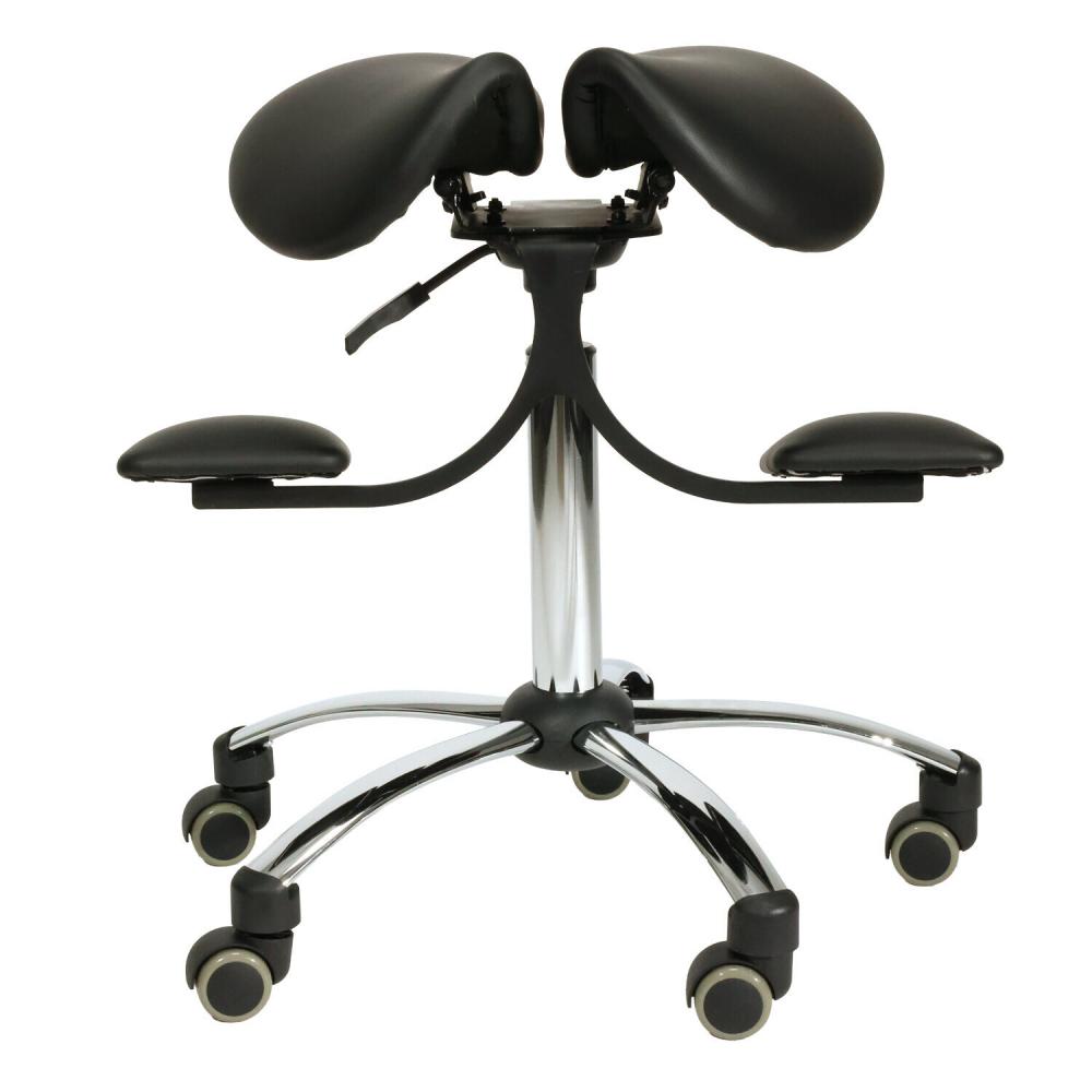 TEQLER | Sattelstuhl ErgoWork schwarz (T170741)