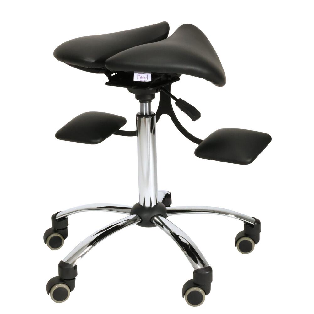 TEQLER | Sattelstuhl ErgoWork schwarz (T170741)