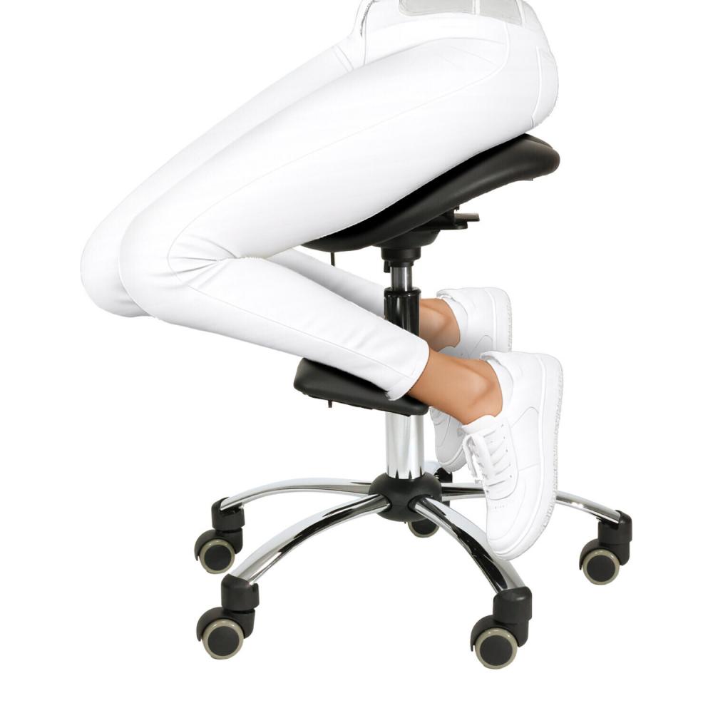 TEQLER | Sattelstuhl ErgoWork schwarz (T170741)