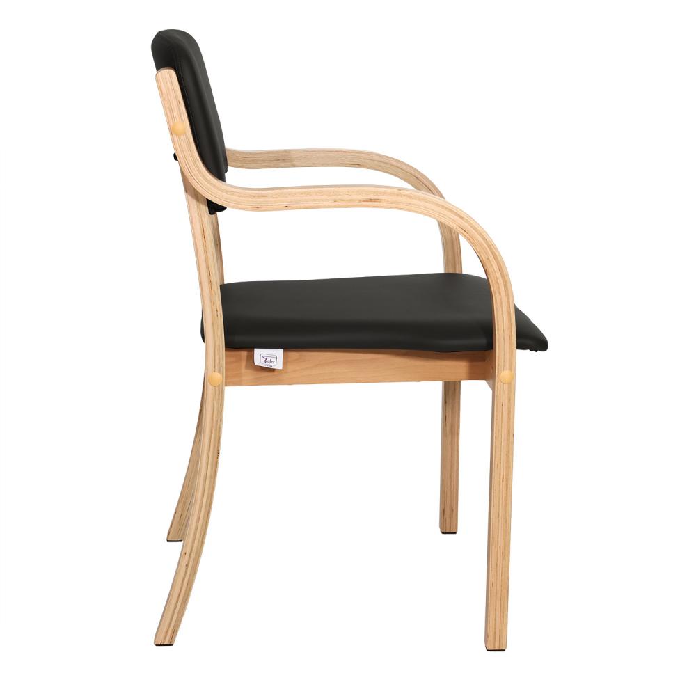 TEQLER | Besucherstuhl Comfort+ schwarz (T170914)