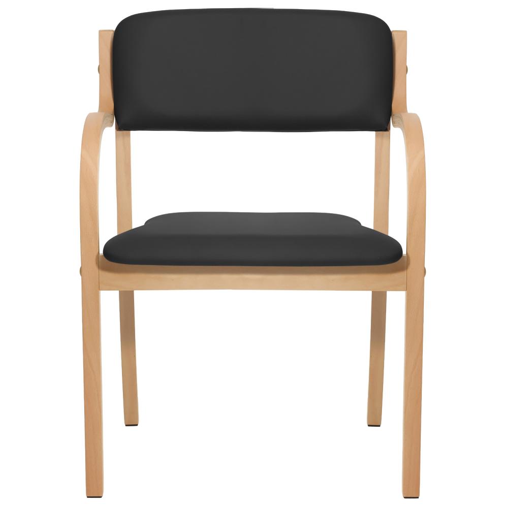 TEQLER | Besucherstuhl Comfort+ schwarz (T170914)