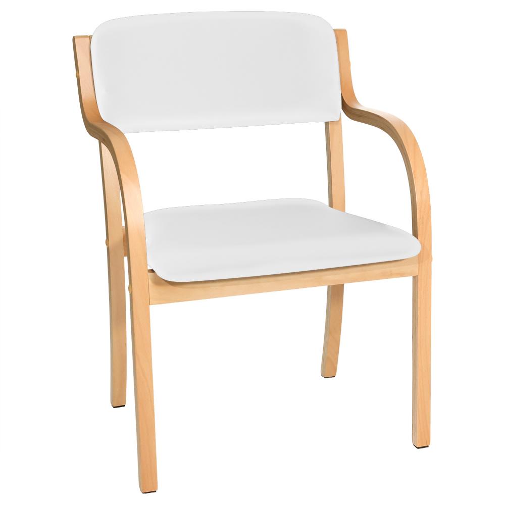 TEQLER | Besucherstuhl Comfort+ weiß (T170916)