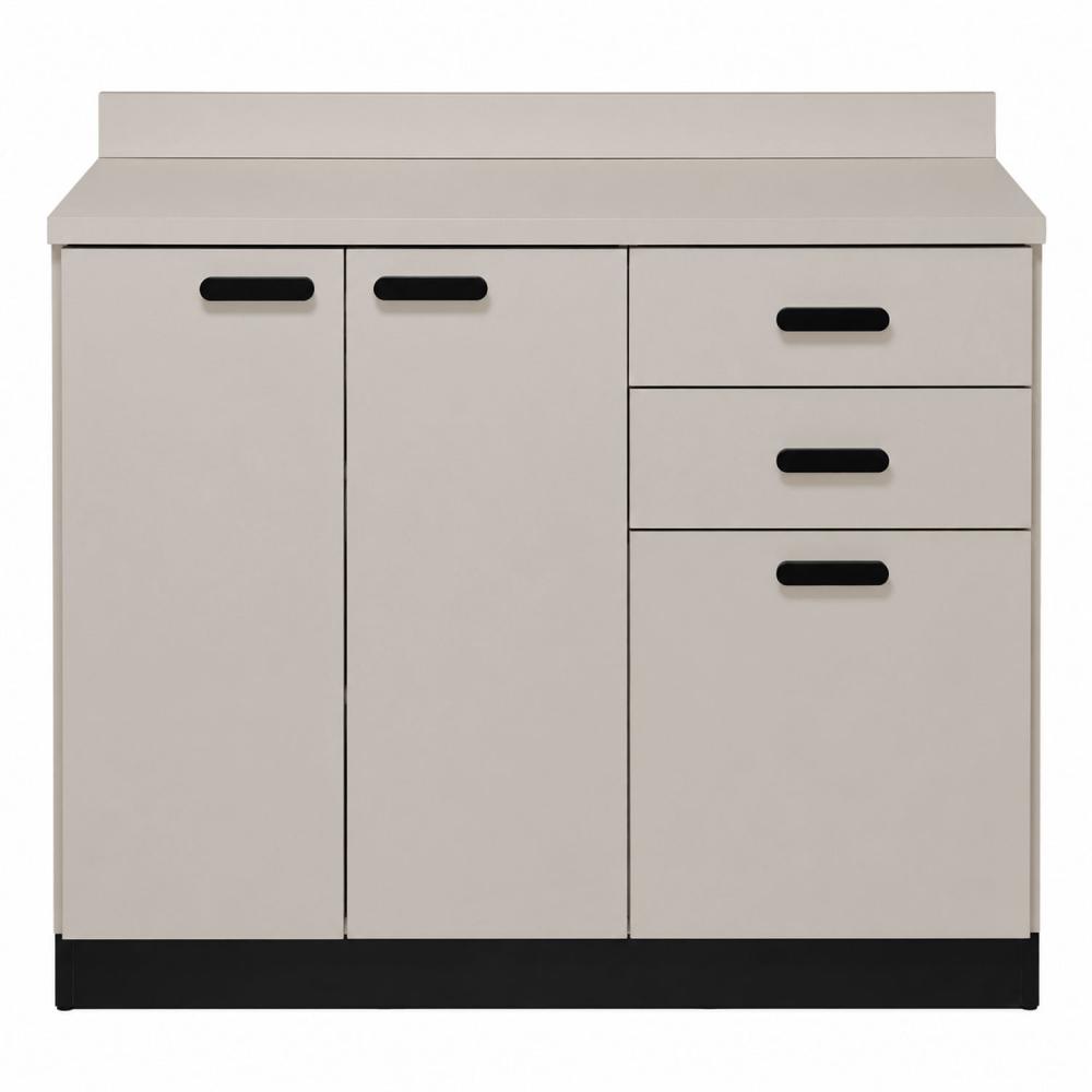 TEQLER | Sideboard VARDE grau / schwarz (T1711880)