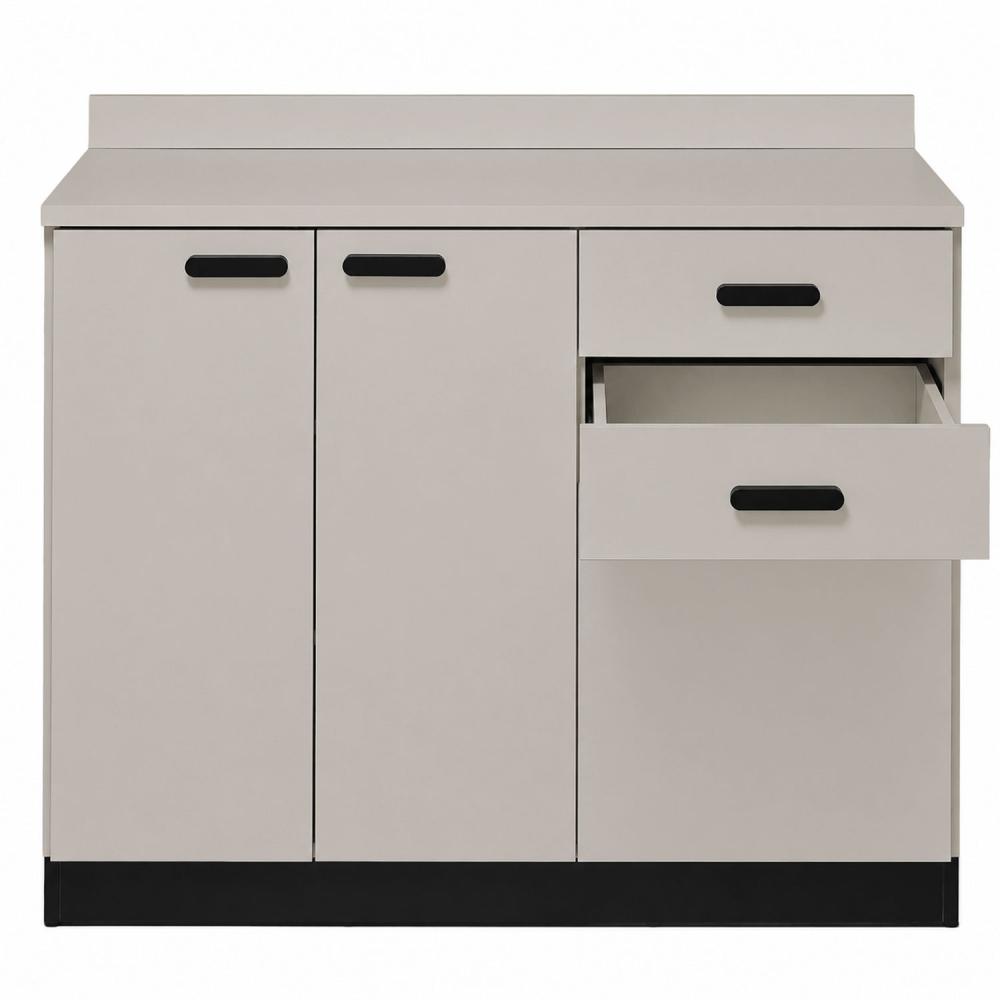 TEQLER | Sideboard VARDE grau / schwarz (T1711880)