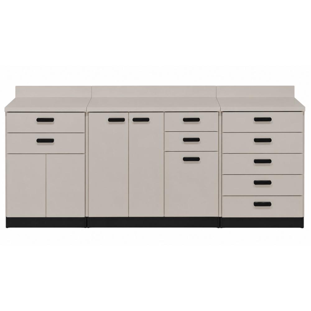 TEQLER | Sideboard VARDE grau / schwarz (T1711880)