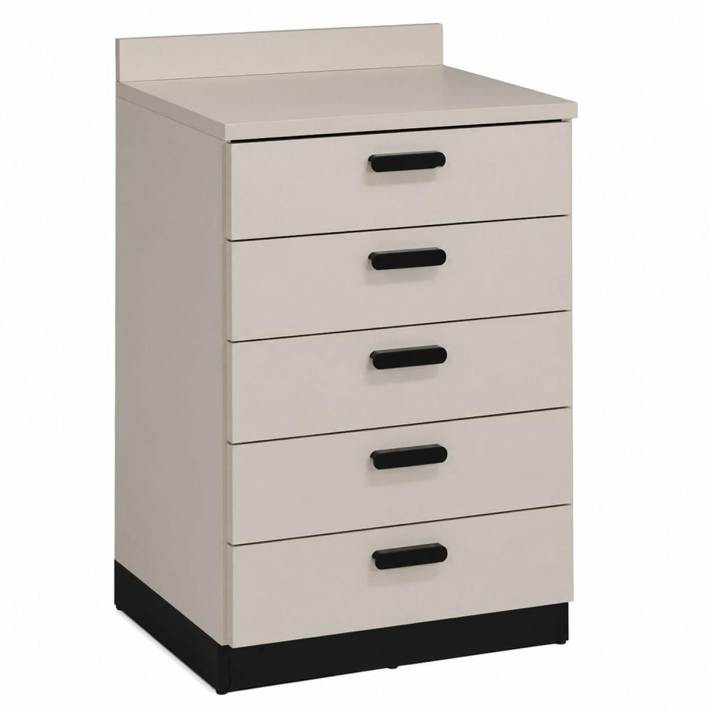 TEQLER | Schubladenschrank GREVE grau / schwarz (T1711890)