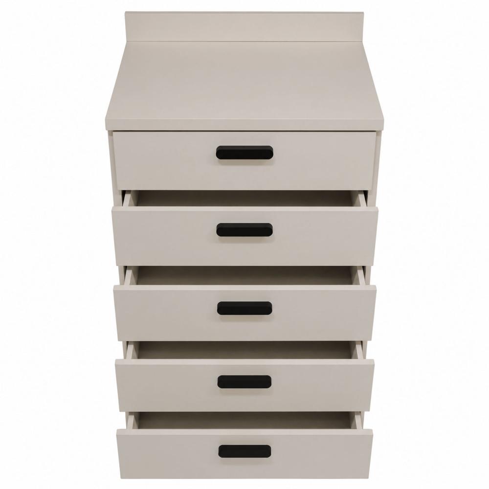 TEQLER | Schubladenschrank GREVE grau / schwarz (T1711890)