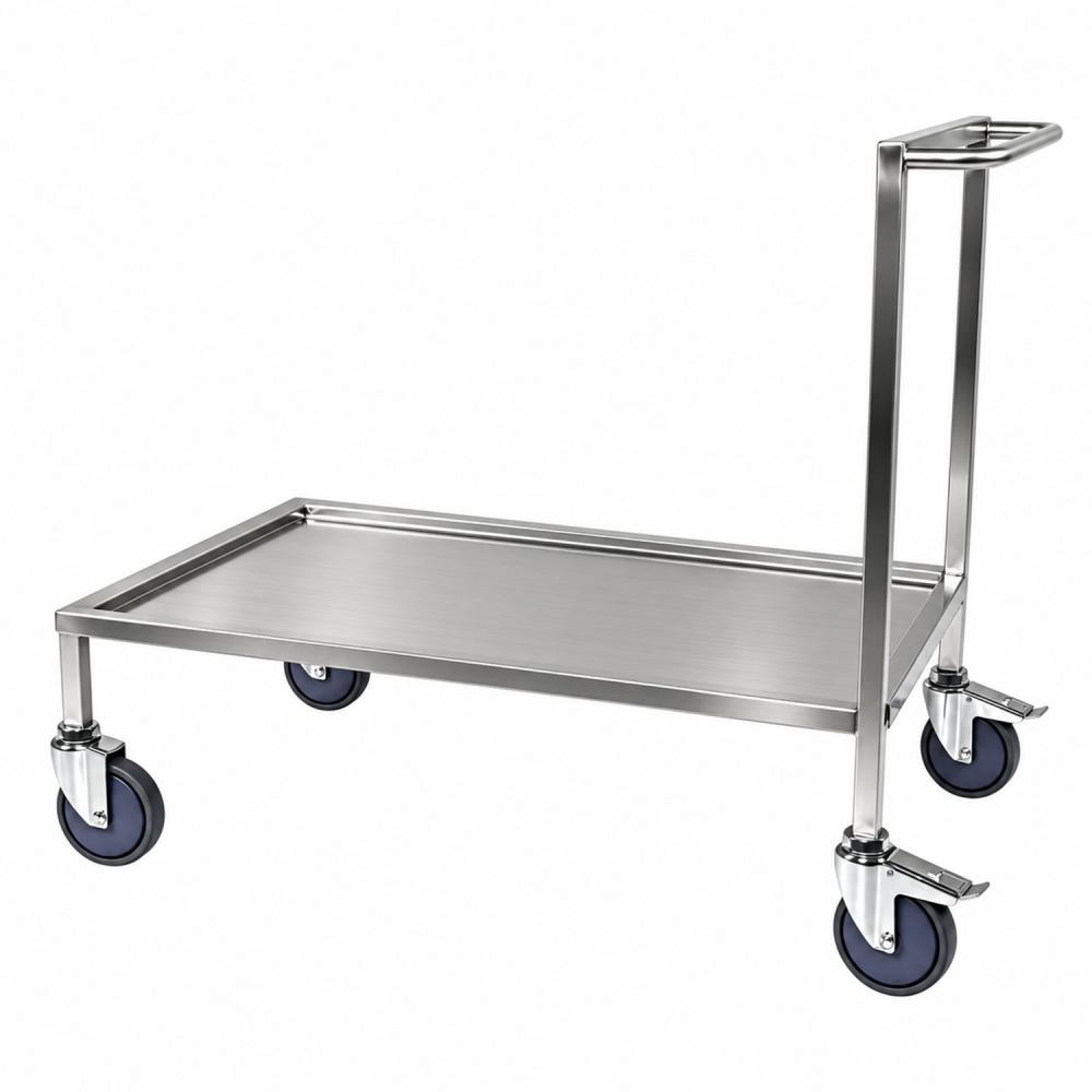 TEQLER | mobiler Edelstahl Transportwagen (T171804)