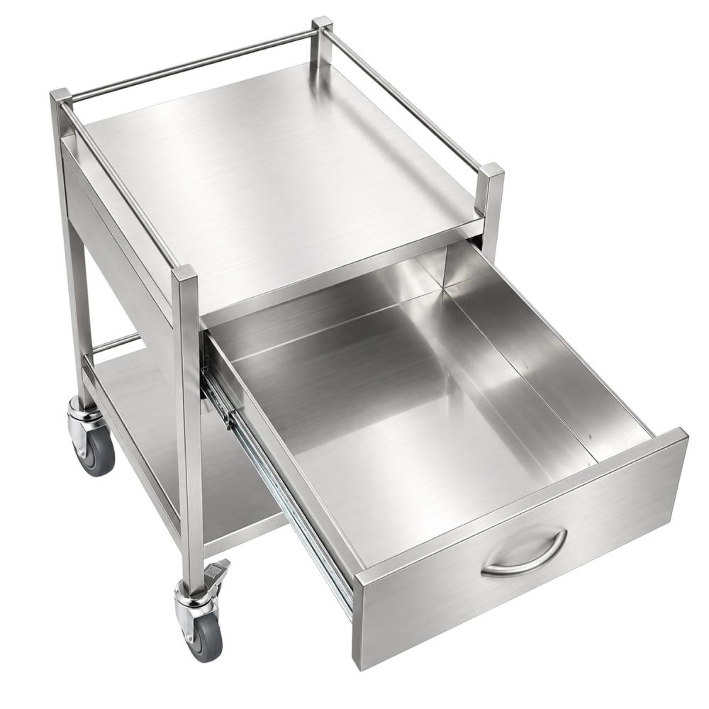 TEQLER | mobiler Edelstahl Schubladenwagen (T171806)