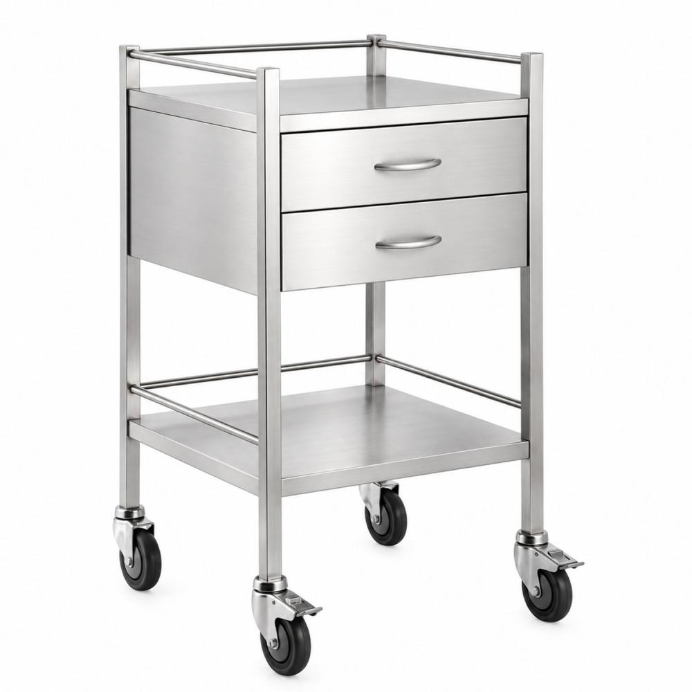 TEQLER | mobiler Edelstahl Schubladenwagen (T171807)