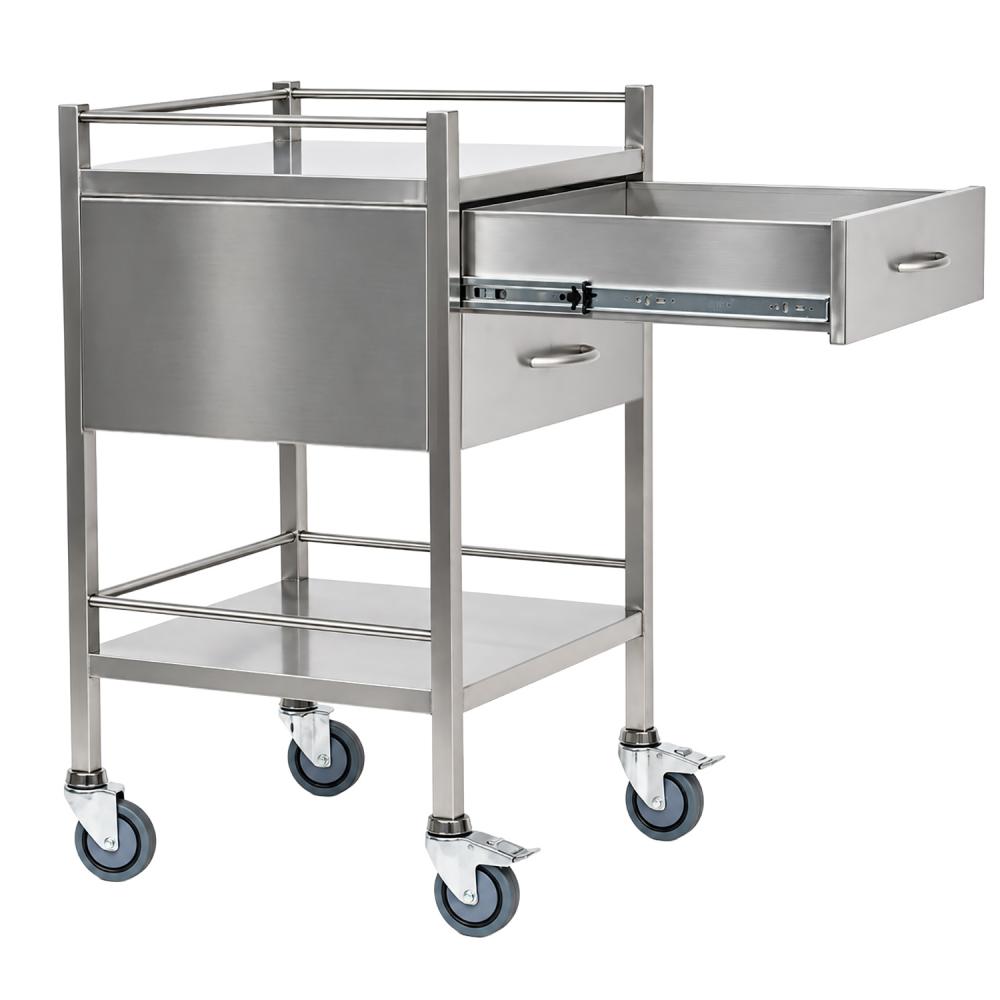 TEQLER | mobiler Edelstahl Schubladenwagen (T171807)