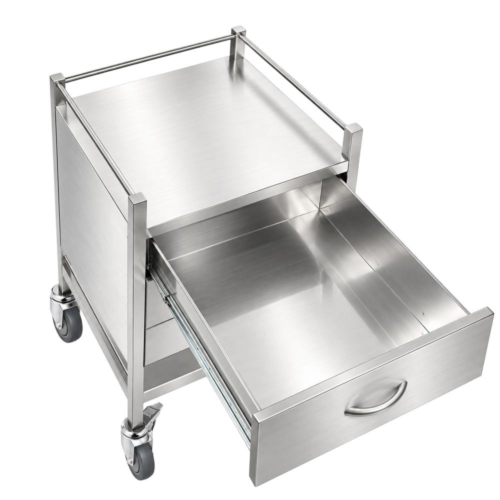 TEQLER | mobiler Edelstahl Schubladenwagen (T171808)