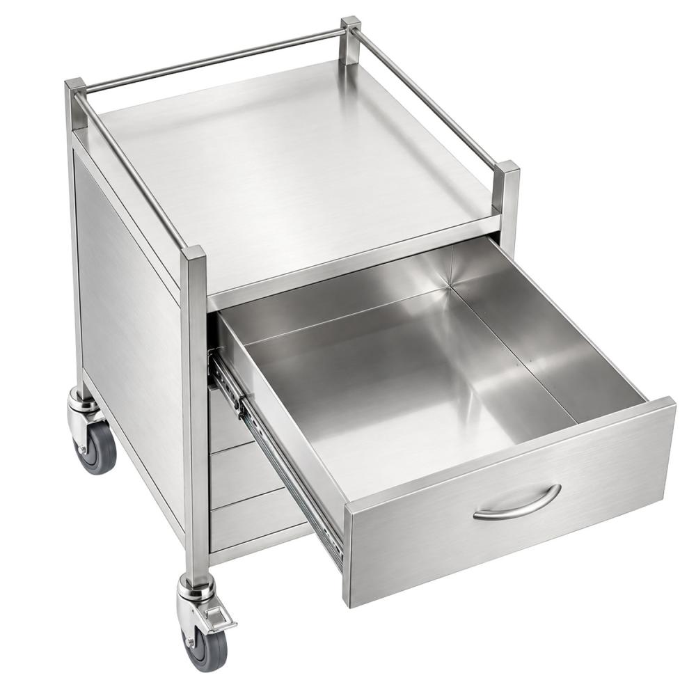 TEQLER | mobiler Edelstahl Schubladenwagen (T171809)