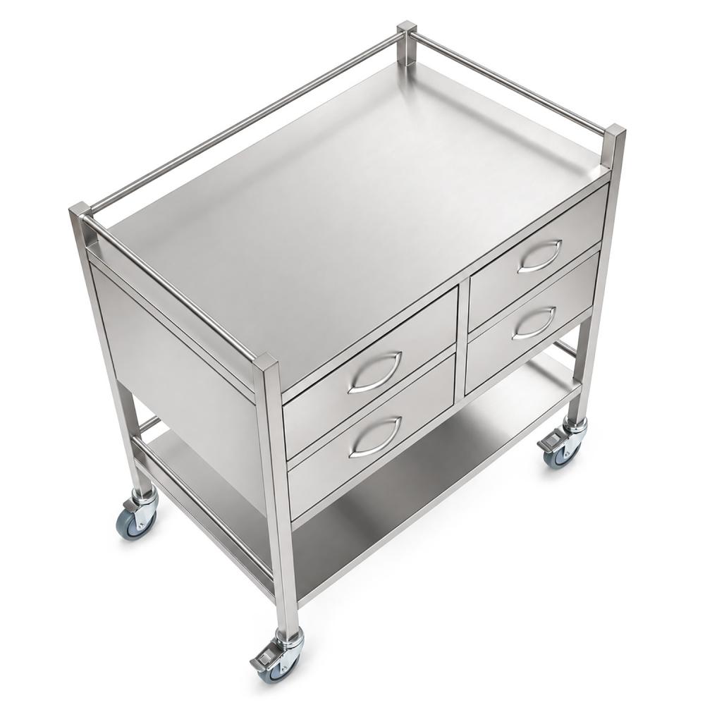 TEQLER | mobiler Edelstahl Vielzweckwagen (T171811)
