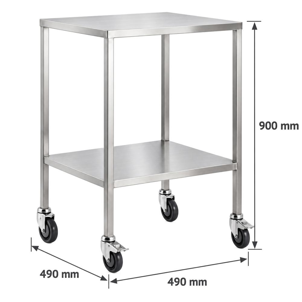 TEQLER | mobiler Edelstahl Gerätewagen (T171812)