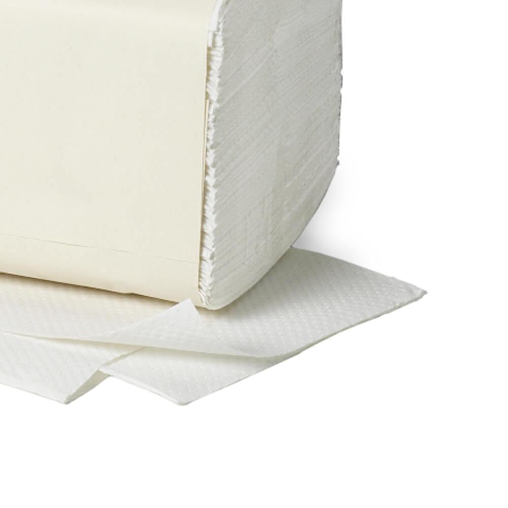 TEQLER | Zellstoff Papierhandtücher (weiß) T850214