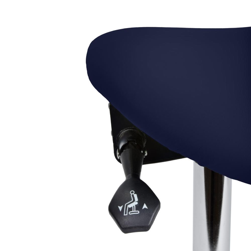 TEQLER Interior Drehhocker Sattelsitz blau (T140523blau)