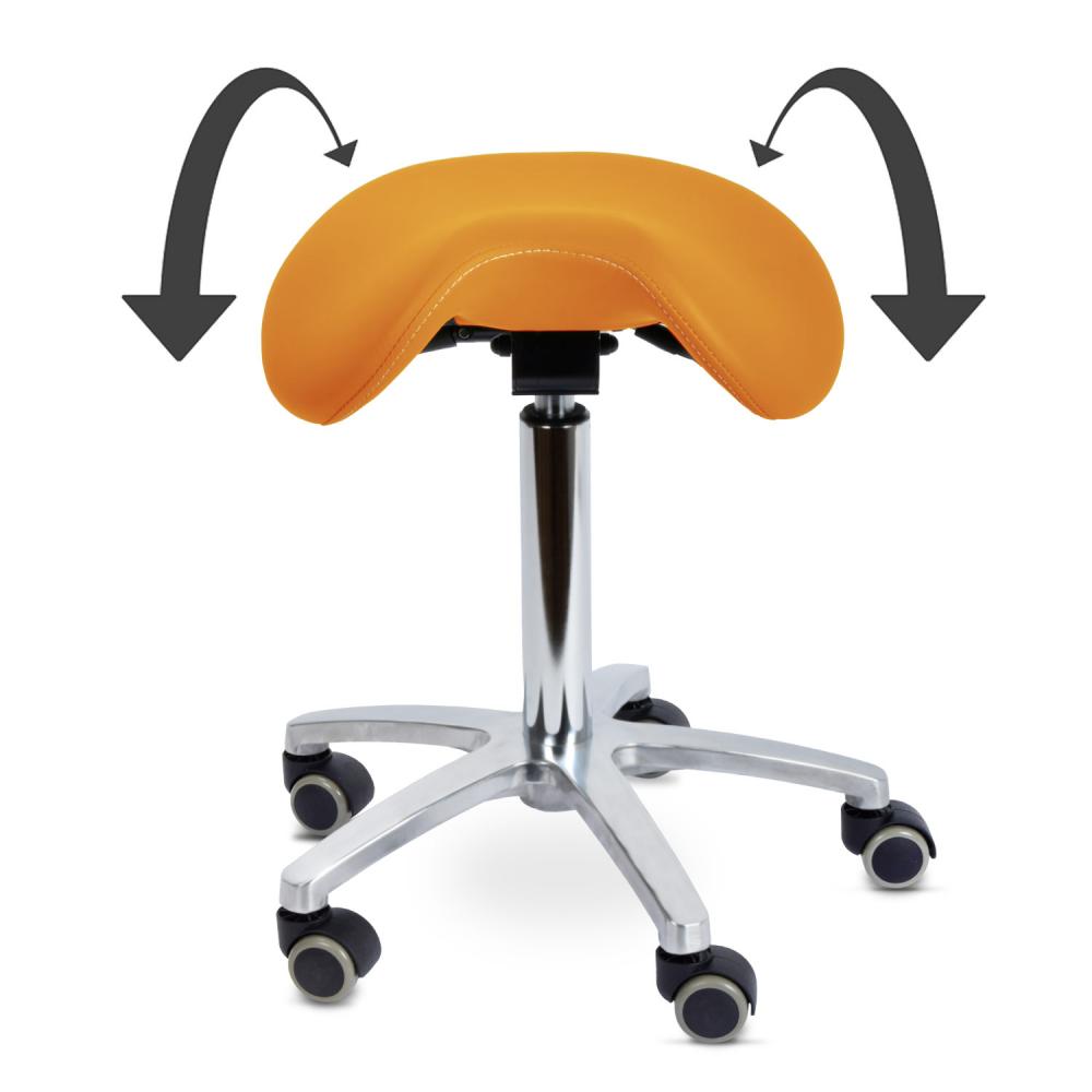 TEQLER | Drehhocker Sattelsitz orange (T140523orange)