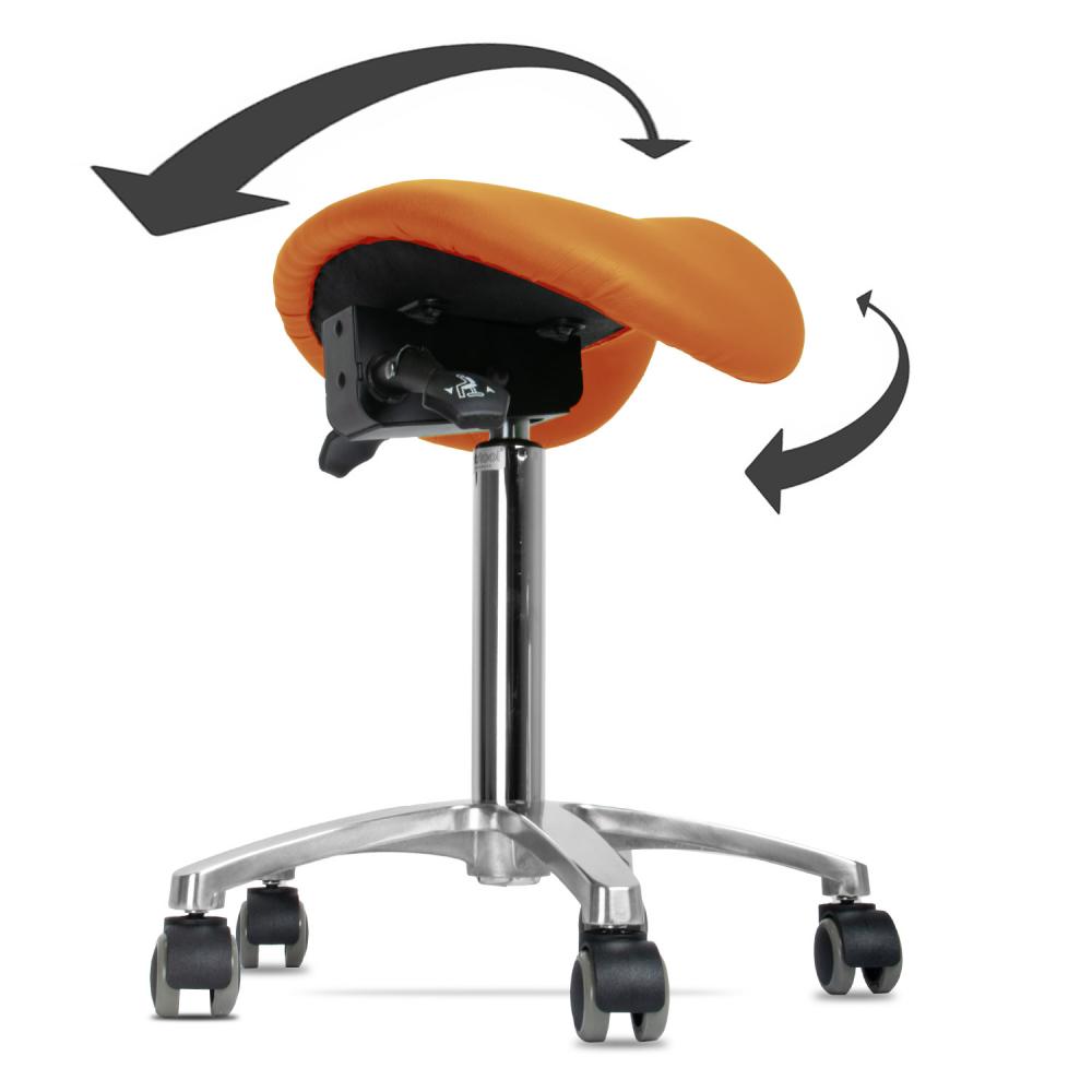 TEQLER | Drehhocker Sattelsitz orange (T140523orange)