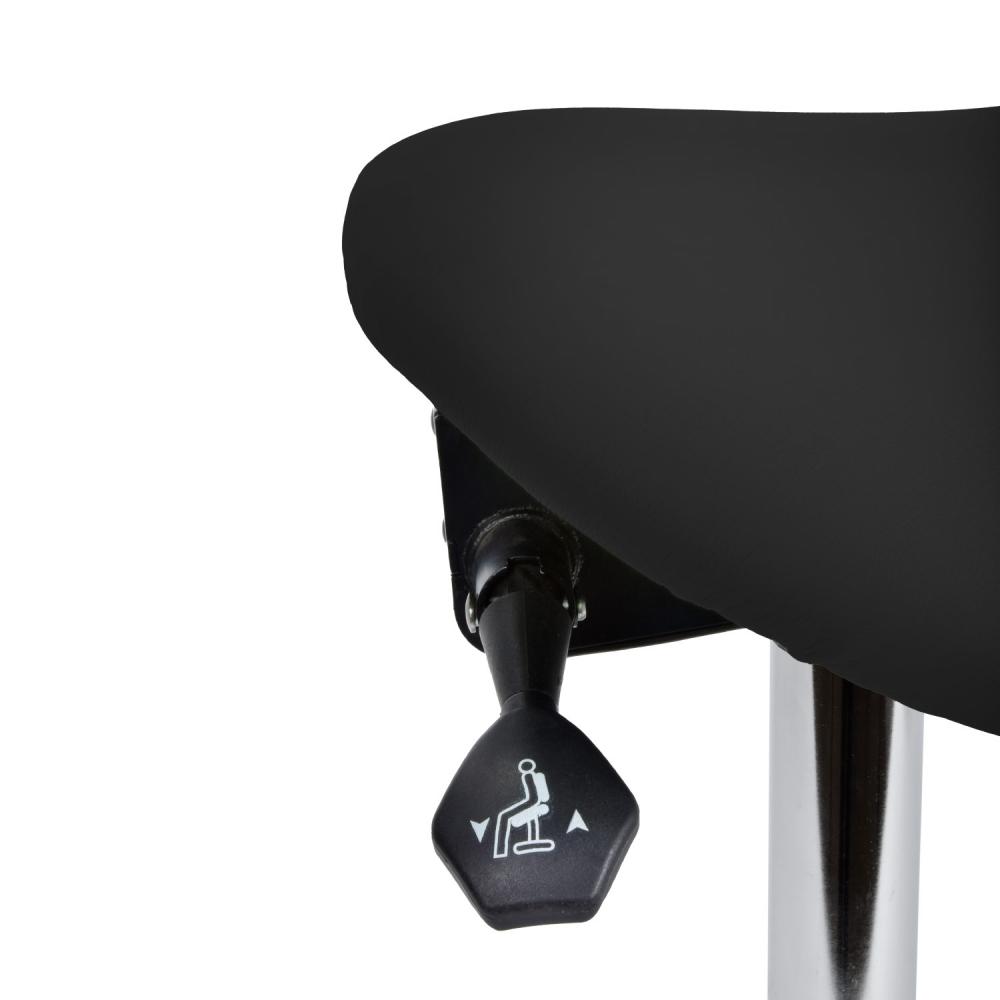 TEQLER | Drehhocker Sattelsitz schwarz (T140523schwarz)