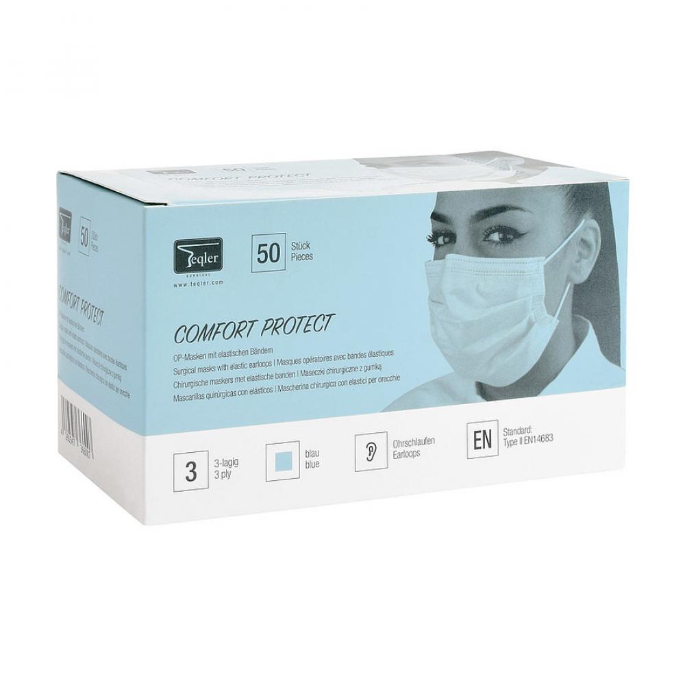 TEQLER | OP-Mundschutz Typ II blau EN 14683 (T490110blau)