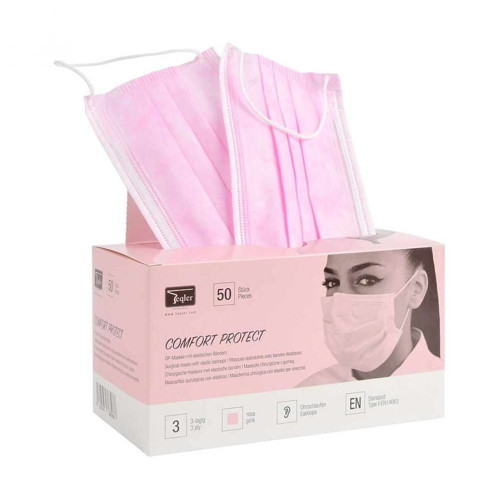 TEQLER | OP-Mundschutz Typ II rosa EN 14683 (T490110rosa)