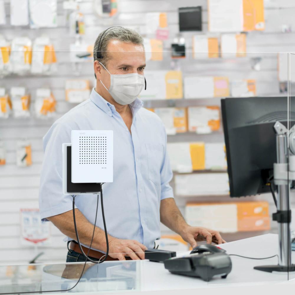WHD | VoiceBridge Gegensprechanlage Bluetooth Headset (Set Standard) Verkaufstheke